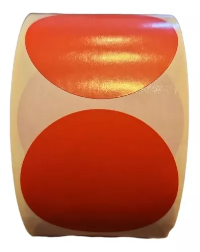 50 pegatinas redondas de color granate – etiquetas autoadhesivas para  codificación de colores