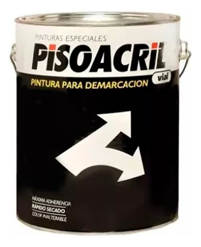 Pintura Sintetica Para Demarcacion Vial Pisoacril 1 L Mm