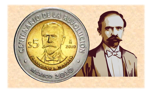 Moneda Conmemorativa Francisco I Madero De Colección 