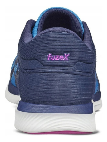 Tenis Asics Fuzex Rush Correr Running Mujer Gym Azul Comodo