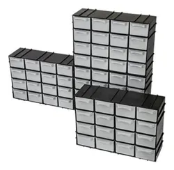 Comprar Kit 4 Caixa Gaveteiro Plástico Organizador 16 Gavetas 7001 C no Mercado Livre