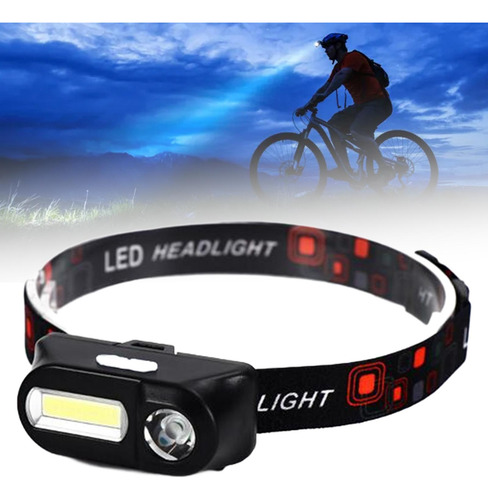 Linterna Frontal Led, 6 Modelos Cob/xpe, Recargable, Faro