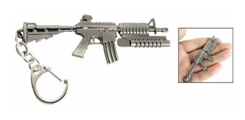 Llavero Metalico Arma Escala Fusil M16 Asalto Lanzagranadas