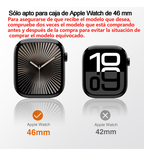 A 4pzs Fundas Con Mica Cristal Templado Para Apple Watch S10