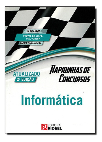 Rapidinhas De Concursos - Informatica (2ed/2015), De Murilo Oliveira De Castro Coelho. Editora Rideel Em Português