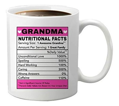 Jiojio Chan - Taza De Cerámica Para Abuela 11 Onzas Regalo