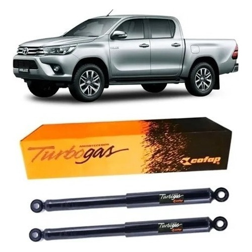 02 Amortecedor Traseiros Cofap Hilux 2016 2017 2018 2019