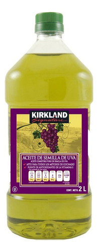Aceite De Semilla De Uva Kirkland Signature 2l Antioxidante