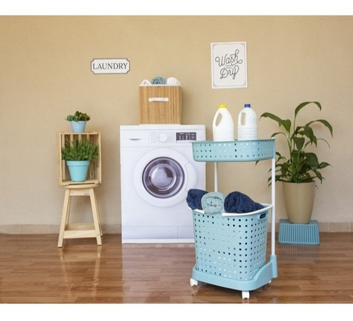 Conjunto Lavanderia Viena Duplo - Azul Nude - Secalux