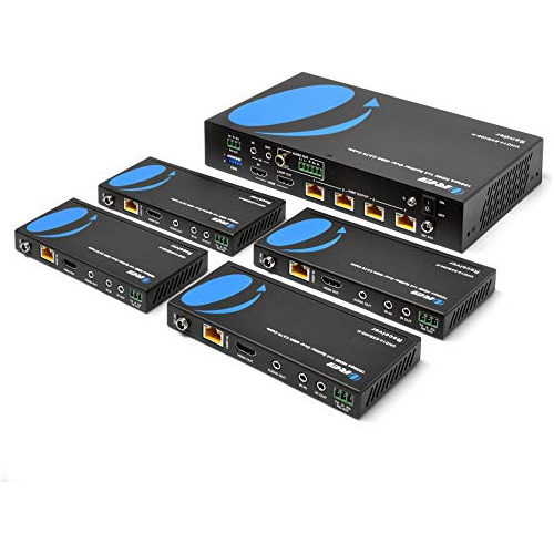 1x4 Hdmi Extender Splitter Hdbaset 4k By  Multiple Over...