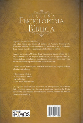 Pequeña Enciclopedia Bíblica, Edit. Patmos, Estudio