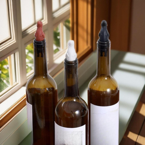 Tapón De Vino En Forma De Perro, Utensilio De Cocina Negro
