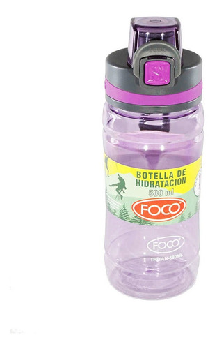 Botella De Hidratacion Con Filtro Foco Tritan Violeta 580 Ml