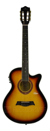 Violao Eletrico Michael Jumbo Vmy340 Sb Nylon - Sunburst