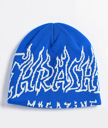 Gorro Invierno Thrasher Beanie Fire Outlined Skull Laminates