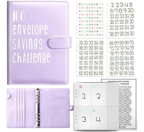 100 Sobres Libro De Ahorros Con Sobre, Cuaderno De Planifica