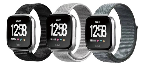 3 Correas De Nailon Para Fitbit Versa 4/3/sense 2