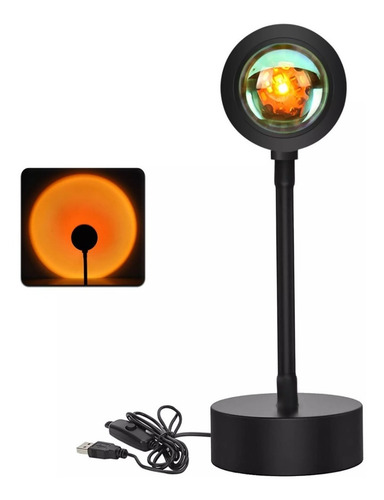 Lampara Sunset Proyección De Puesta De Sol Arcoíris Tik Tok