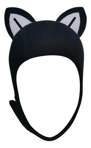 Gorro De Buceo Con Diseño De Gato, Negroblanco Negrolínea