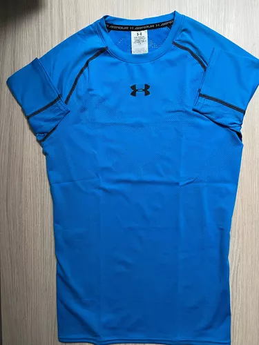 Camiseta Under Armour, Compression Fit, Color Celeste