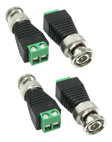 Conector Ficha Bnc Macho A Tipo Balum Para Video Grabacion 