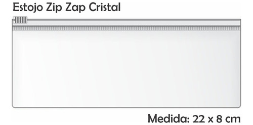 Estojo Zip Zap Transparente Resistente