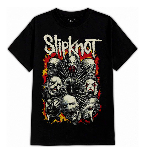 Slipknot Rock Metal Varios Diseños Polera Estampada Adulto