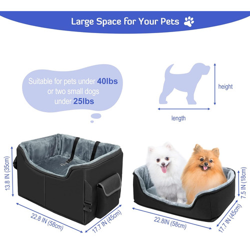 Asiento Elevador De Coche Para Perros, Asientos Elevados Par