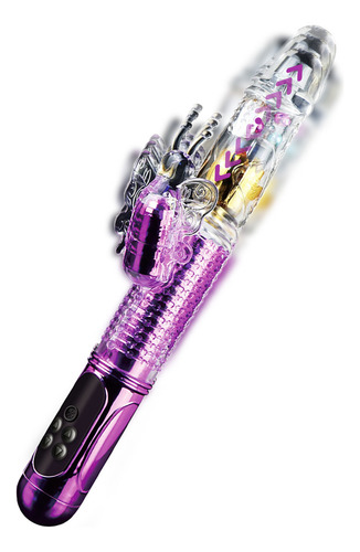 Rotación 360° 36 Patrones De Vibración Vibrador Telescópico Color Violeta Violeta