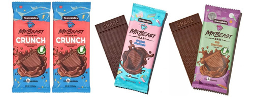 Mr Beast Barra De Chocolate X 4