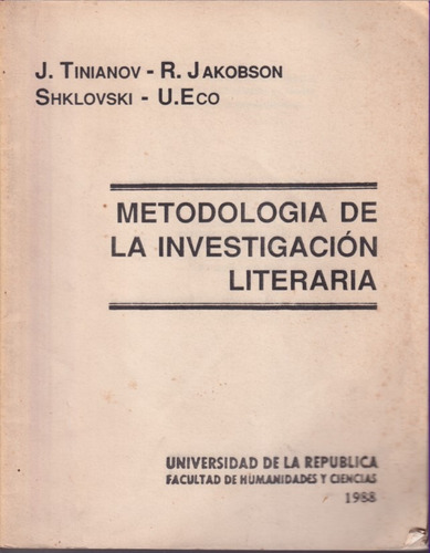 Metodologia De La Investigacion Literaria 