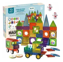 Comprar Bloques Magneticos Armatodo Juego Infantil Variados Cantidad De Piezas 73 Versión Del Personaje Magnetic