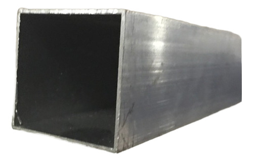 Perfil De Aluminio Cuadrado 25x25x1,5mm Natural Tira X 2mts