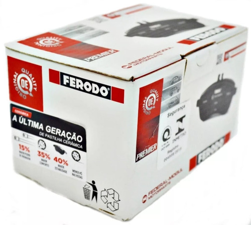 Pastilha Freio Traseira Cerâmica Golf Mk7 Freio Eletrônico 