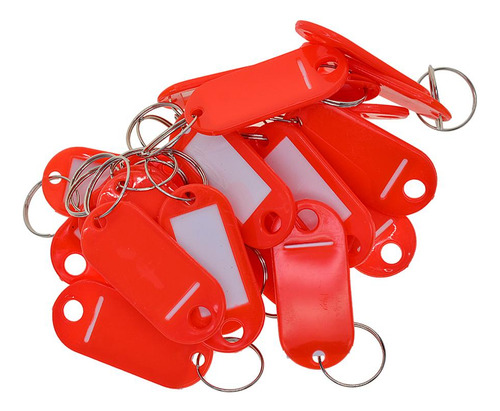 50x Llavero De Plástico Impermeable De Color De Rojo