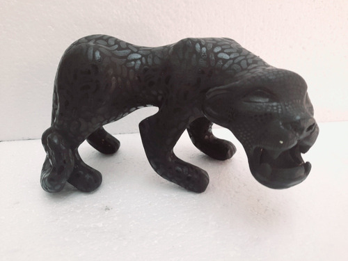 Jaguar Negro Sagrado Barro Pulido Chiapas Artesania Maya