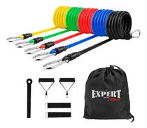 Comprar Set 5 Bandas Elástica Resistencia + Bolso +2 Handgrip El Rey