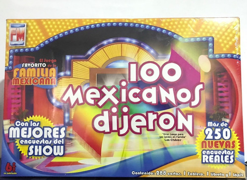 Juego De Mesa 100 Mexicanos Dijeron (preguntas) - Fotorama