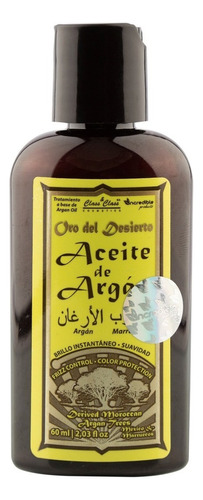 Aceite De Argan Para Cabello Oil Oro Del Desierto - 60 Mln