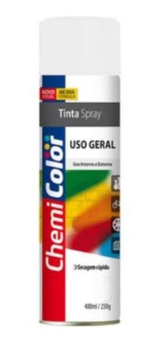 Tinta Spray Branco Brilhante 400ml Emb. C/ 6