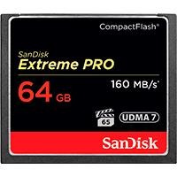 Memoria Sandisk 64gb Compactflash Extrem Pro 160/150mbs Vpg-