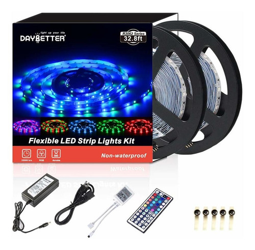 Led Strip Lights .ft M Leds Non Waterproof Flexible Col...