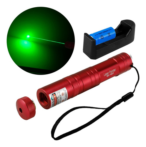 Puntero Láser Verde Recargable Proyector 5000mw Alcance 5km Láser Rojo
