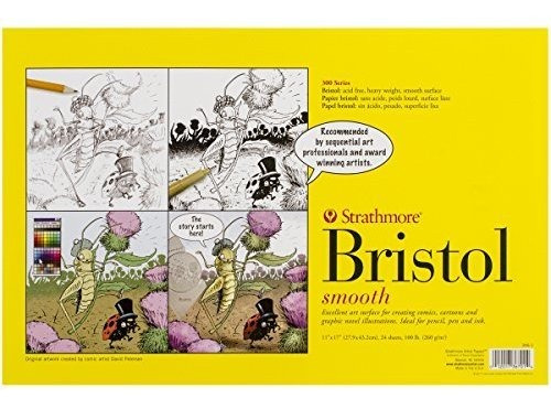 Strathmore 346-1 Serie 300 Arte Secuencial Bristol, Liso, 24