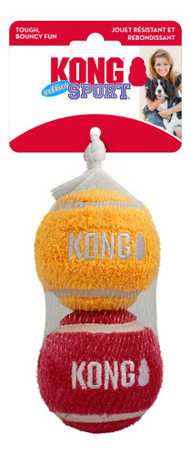 Bola de 2 cores Kong Sport Softies, pacote grande, pacote X2