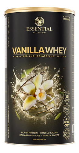 Vanilla Whey Hidrolisado E Isolado 750g Essential Nutrition