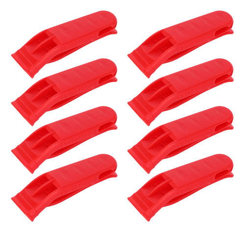 Silbato Tipo Chaleco Salvavidas De Plástico, Rojo Brillante,
