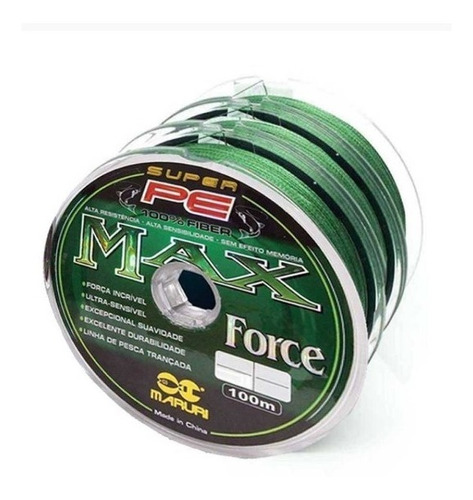 Linha Pesca Multifilamento Maruri Max Force 0.20mm|30lb 300m