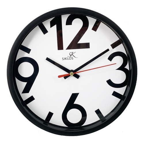 Reloj Pared Plastico Siklos Gb8082 20cm Silencioso 