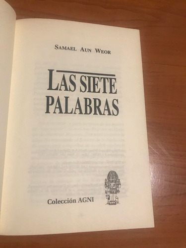 Las Siete Palabras Samael Aun Weor (Usado)